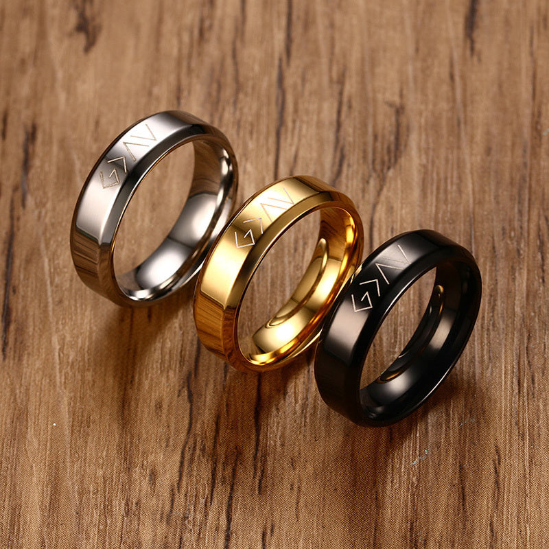 Stainless Steel "God Is Greater Than the Highs and Lows" Ring | Christian Jewelry