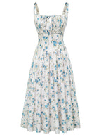 Spaghetti-Strap Floral Print Dress