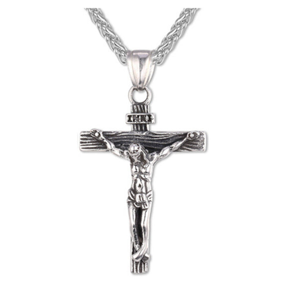 Jesus Crucifix Cross Pendant Necklace | Christian Jewelry