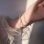 Star and Moon Cat's Eye Stone Bracelet Set
