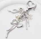 French Ribbon Bowknot Alloy Keychain | Accessory