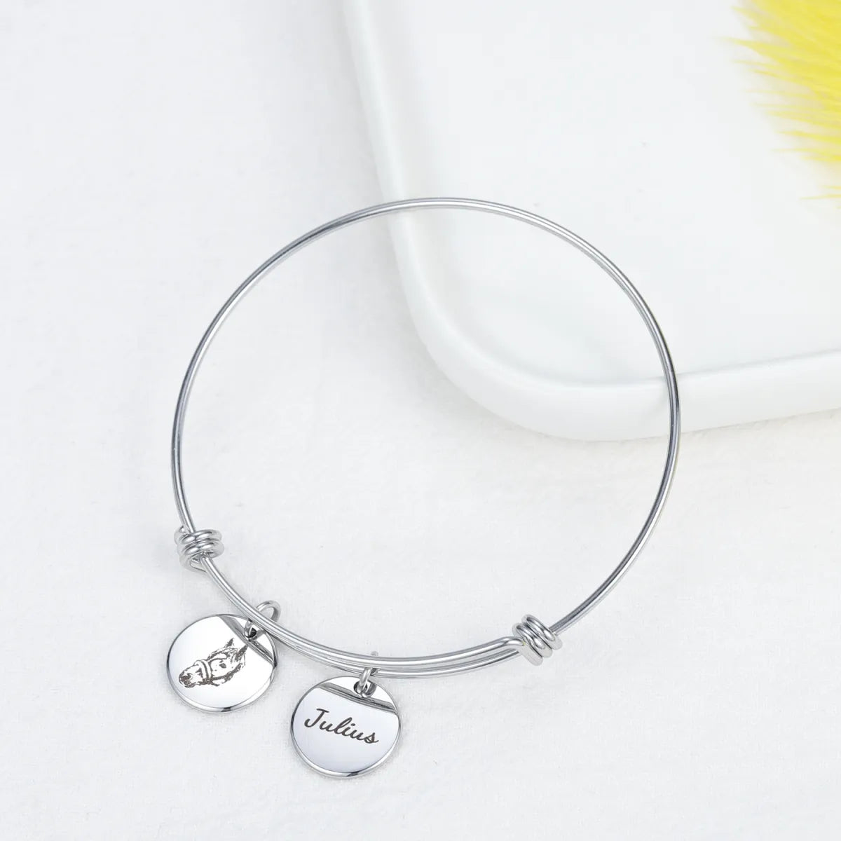 Personalized Pet Photo Disc Bracelet