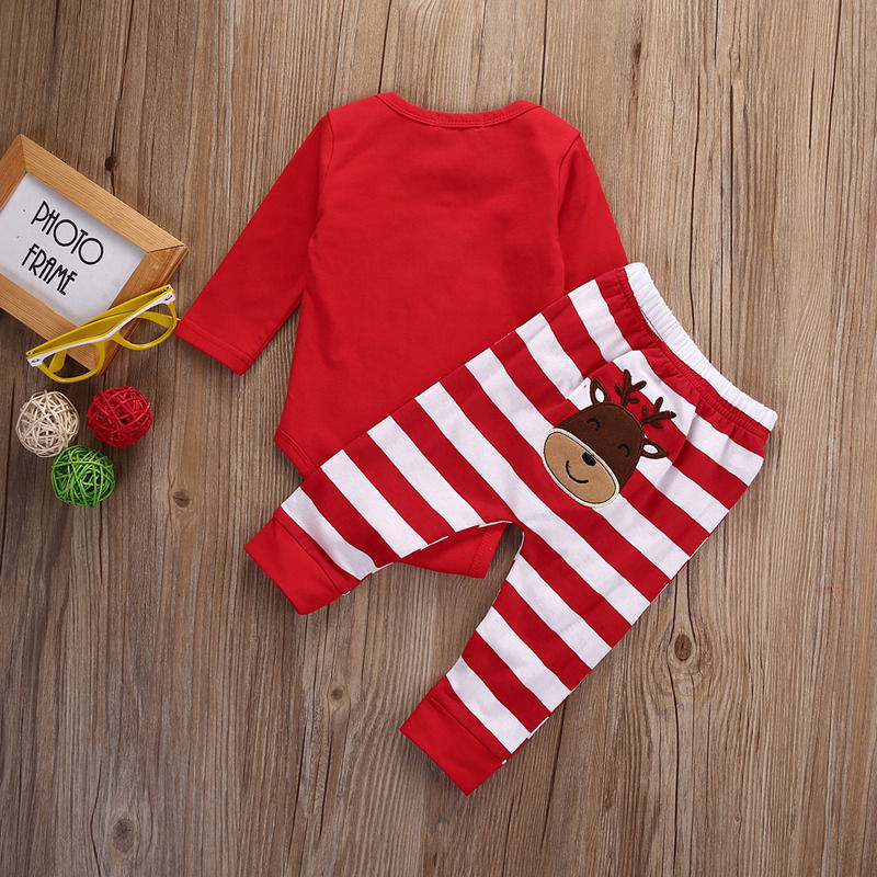 Children's Christmas Reindeer Bodysuit Set