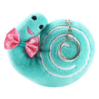 Cute Cartoon Plush Snail Keychain Accessory | Accessory