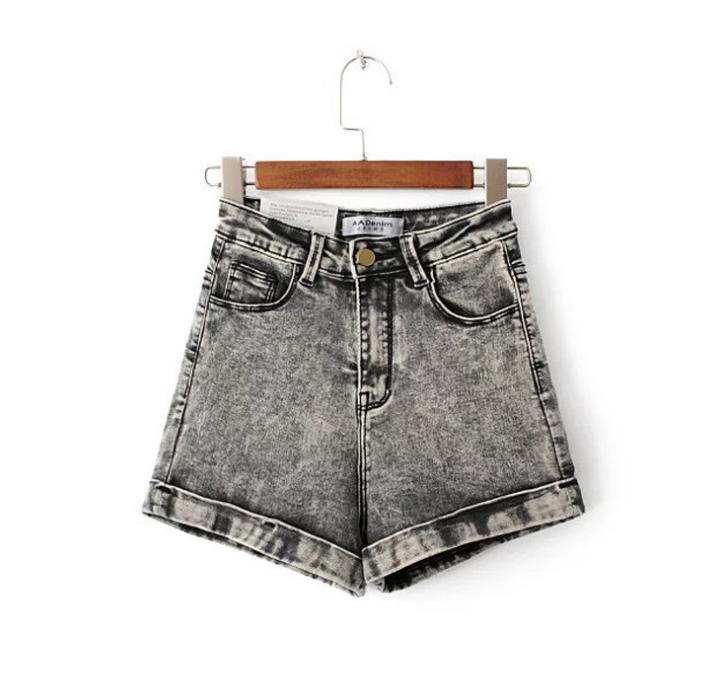 Women's High-Waisted Denim Shorts