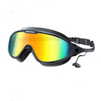 Anti-Fog Mirrored Swimming Goggles with Earplugs