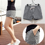 Women's Cotton Linen Wide Leg Summer Shorts
