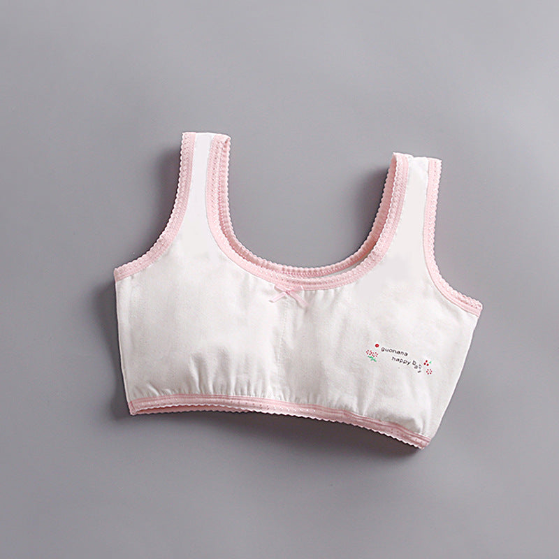Girls' Cotton Tube Top Vest for Ages 12-18