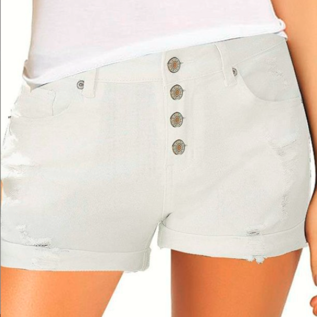 Women's Versatile White Denim Shorts for Every Occasion