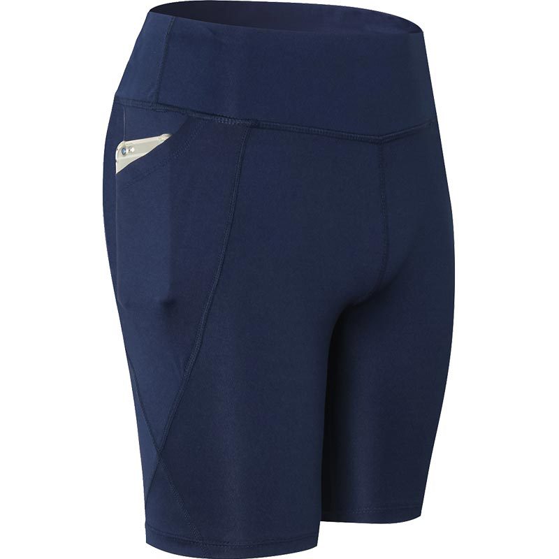 Women's High-Elastic Yoga Shorts with Pockets 2034