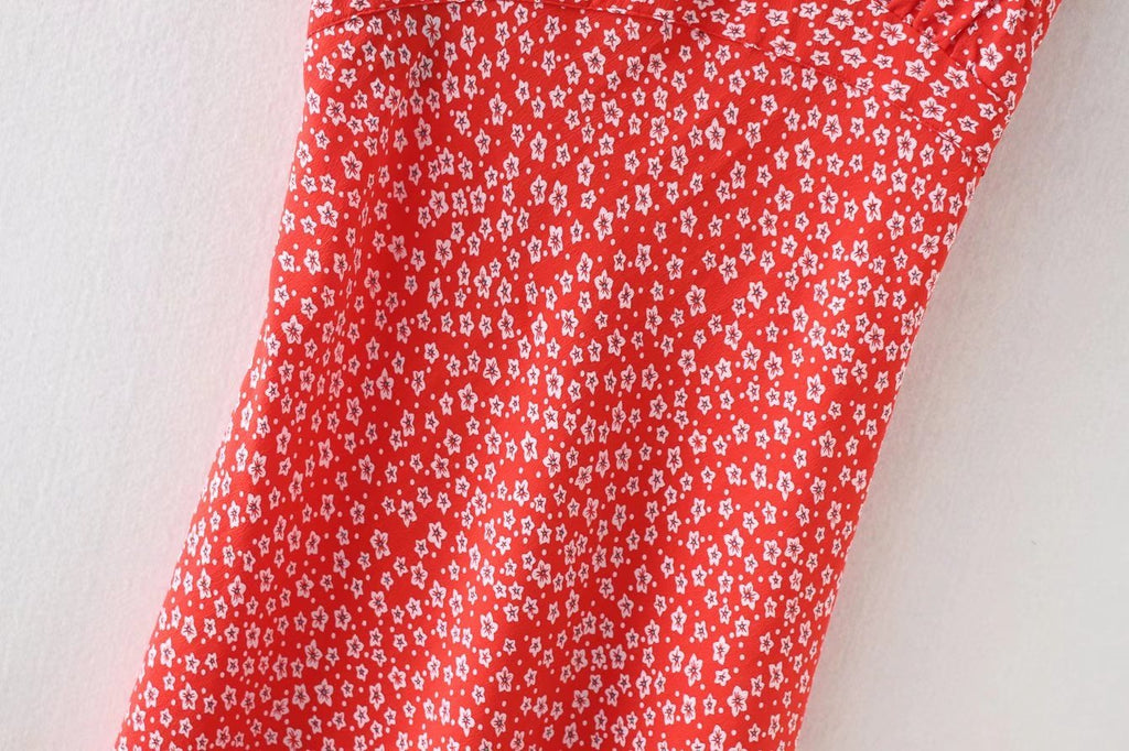 Floral Print Spaghetti Strap Slip Dress
