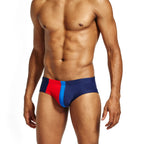 Men's Color Block Swim Briefs