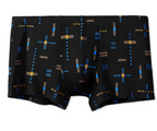 Men's Textured Print Swim Trunks