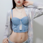 Korean Style Vintage Denim Crop Top for Women