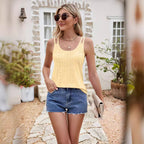 2024 Women's Sleeveless Floral Tank Top with Straps