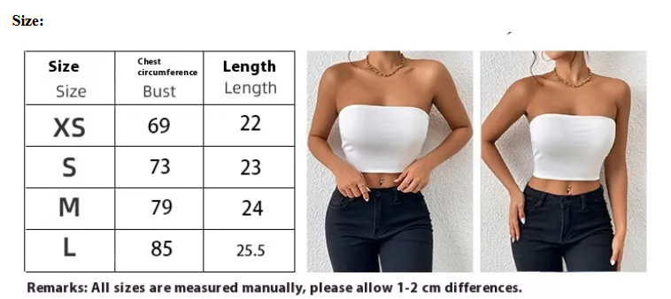 Sexy Strap Tube Crop Top