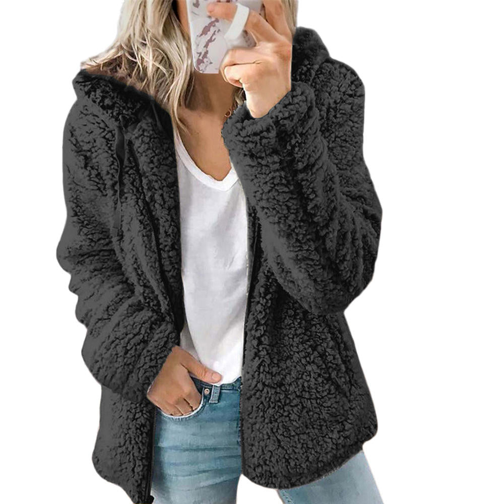 Elegant Thick Faux Fur Teddy Coat for Women