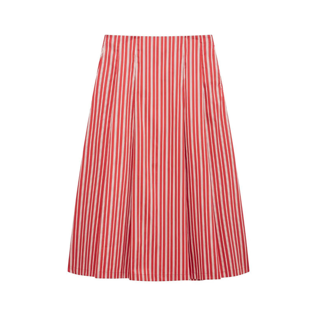 Striped Crop Top & Midi Skirt Set