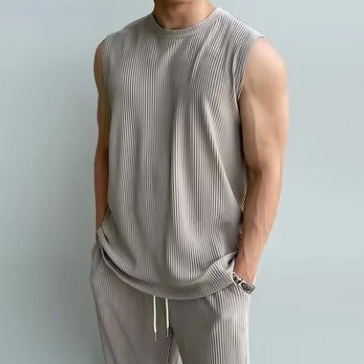 Men's Summer Tank Top and Shorts Set