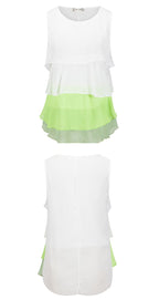LIVA Chiffon Sleeveless Top and Camisole Blouse