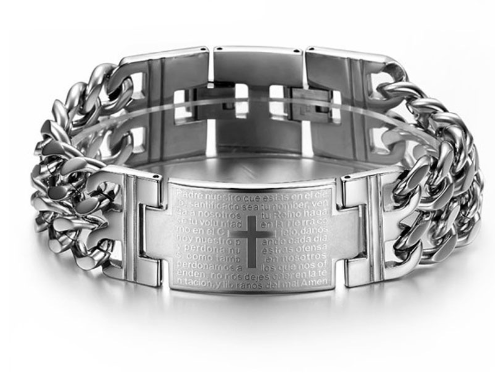 Men's Bracelet with Our Father Prayer in Latin