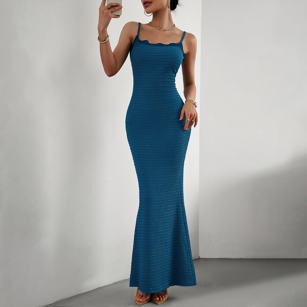 2023 Autumn Women's Slim Fit Spaghetti Strap Dress