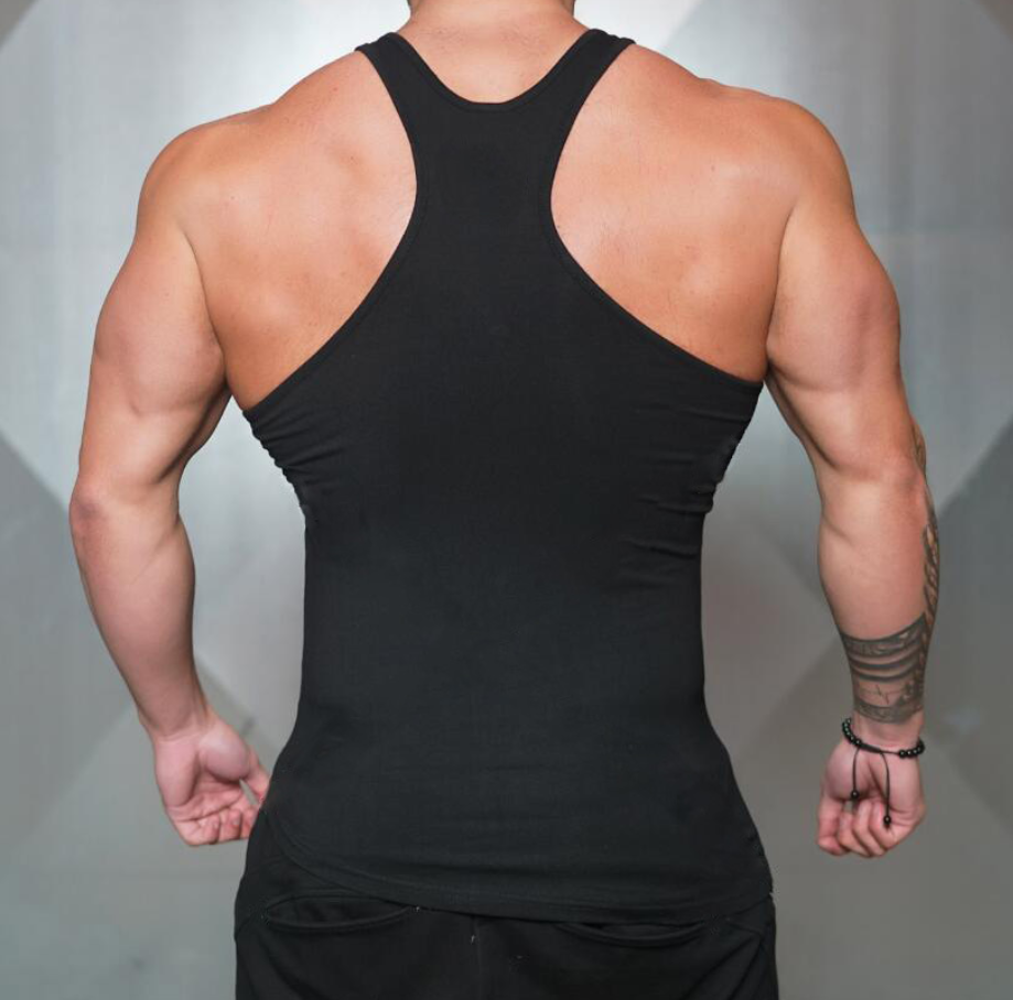 Men's Solid Color Workout Tank Top for Summer Training
