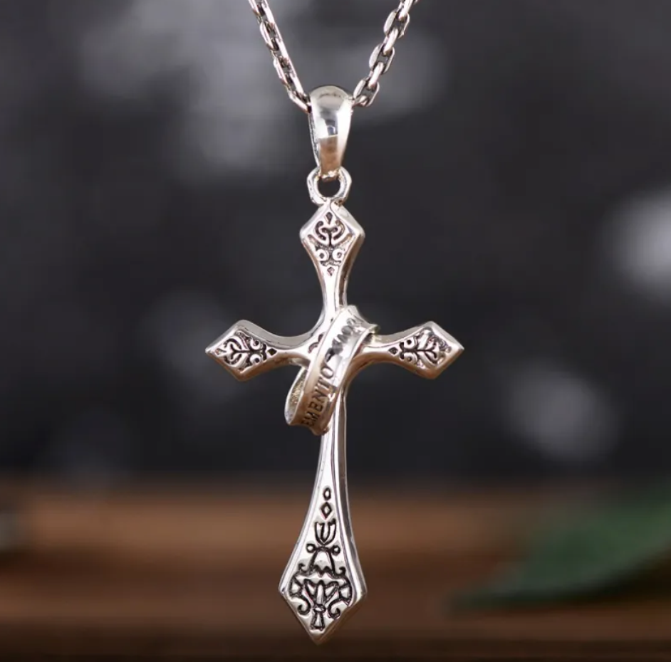 Sterling Silver Cross Pendant Necklace