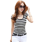 Striped Fitted Tank Top