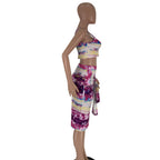 Tie-Dye Camisole and Midi Skirt Set