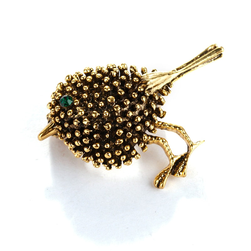 Retro Bird Brooch Pin
