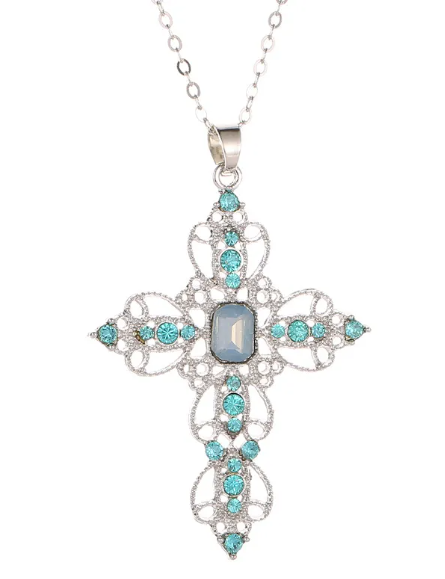 Classic Filigree Cross Necklace