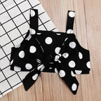 Girls' Polka-Dot Tank and Ruffle Skirt Set