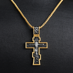 Kreuz-Jesus-Anhänger-Halskette