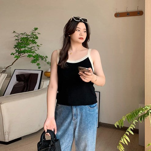 Knit Color-Block Cami Dress