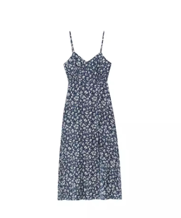 Floral Print Spaghetti Strap Slip Dress