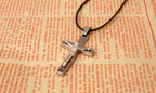 Titanium Steel Jesus Crucifix Cross Pendant Necklace | Christian Jewelry