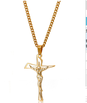 Stainless Steel Crucifix Necklace