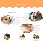 Cat Catnip Energy Lick Ball Treats, Natural Nutrition Snack Balls with Catnip and Trace Elements, Wall-Mounted Healthy Cat Candy