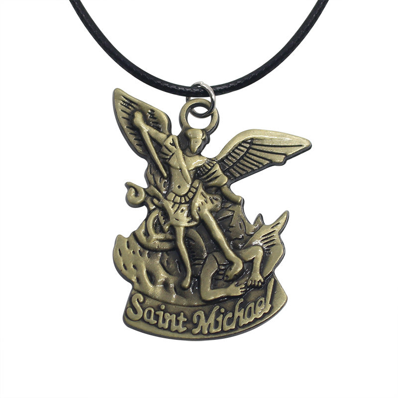Saint Michael Prayer Necklace Pendant for Protection