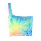 Tie-Dye One-Shoulder Sexy Crop Top Tank