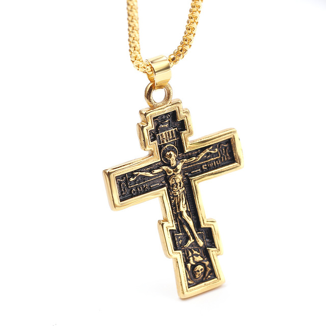 Kreuz-Jesus-Anhänger-Halskette