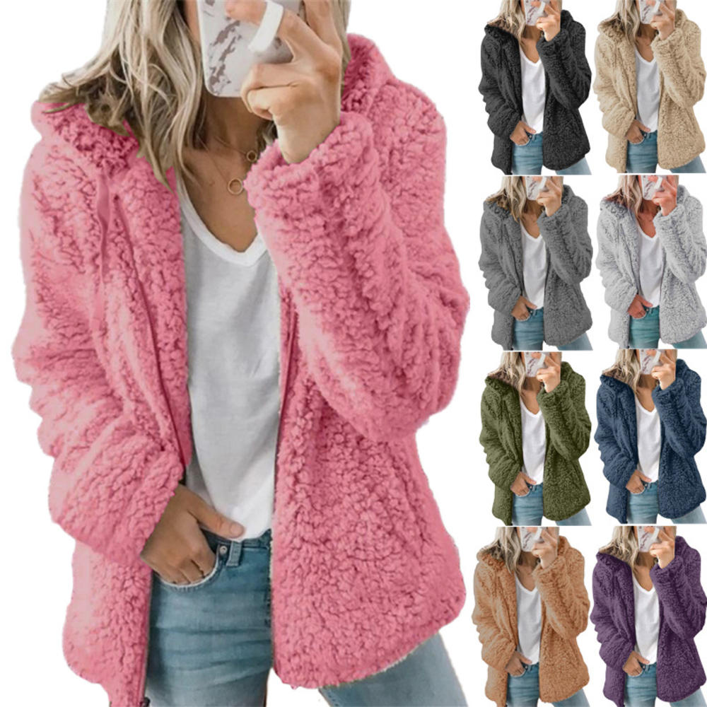 Elegant Thick Faux Fur Teddy Coat for Women