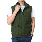 Men's Lightweight Quick-Dry Multi-Pocket Fishing Utility Vest