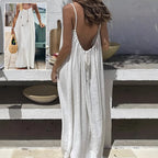 Boho Spaghetti Strap Backless Maxi Dress