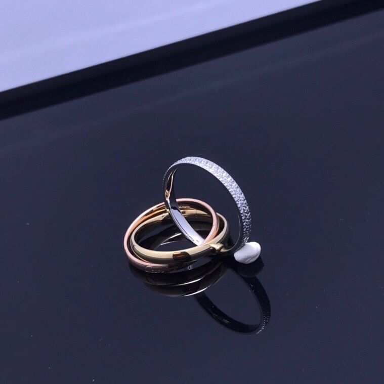 Couple Design Trend Cross Three Rings in 3 Colors
