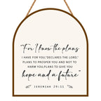 Jeremiah 29:11 Wall Decor - For I Know The Plans Christian Art