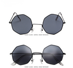 Octagonal Metal Frame Sunglasses