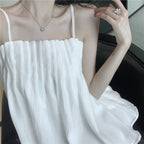 Spring Off-Shoulder Sleeveless Crop Top for Women