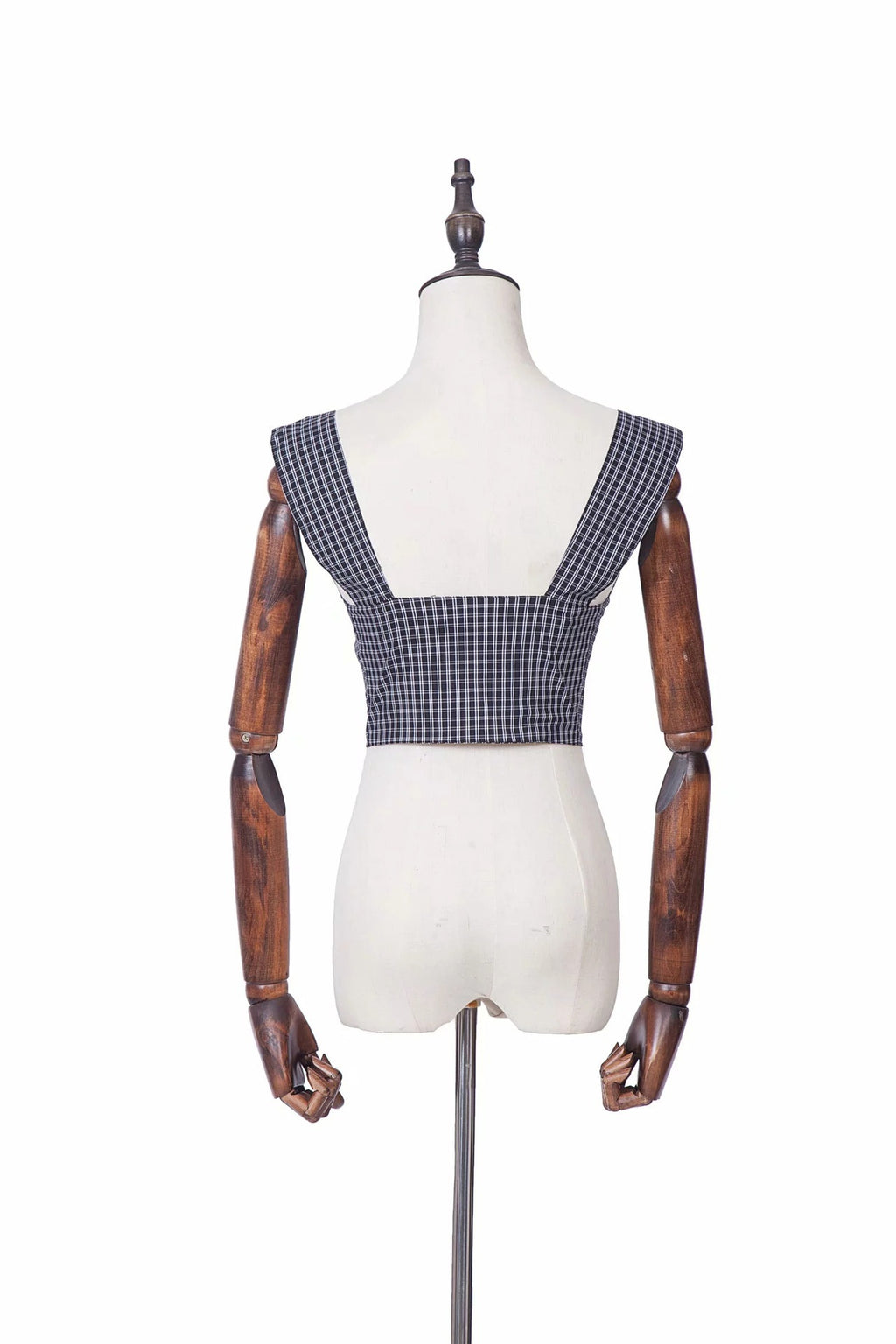 Plaid Crop Top Vest